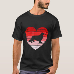 Retro Style Valentijnsdag Cavalier King Charles S T-shirt