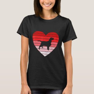 Retro Style Valentijnsdag English Cocker Spaniel T-shirt