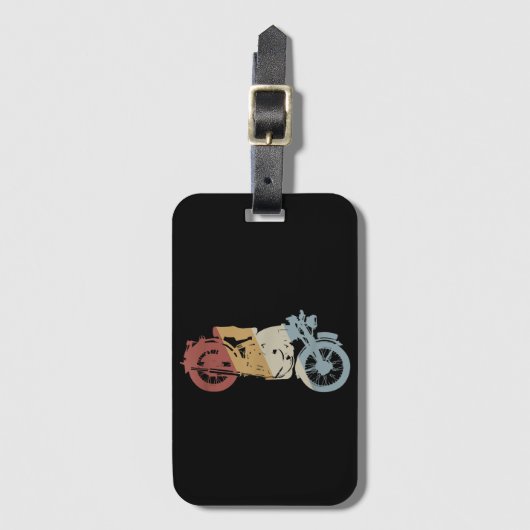 Retro Style Vintage Bagagelabel (Voorkant (verticaal))