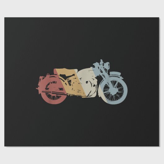 Retro Style Vintage Cadeaupapier (Vlak)