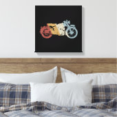 Retro Style Vintage Canvas Afdruk (Insitu (Slaapkamer))