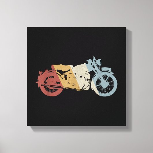 Retro Style Vintage Canvas Afdruk (Voorkant)