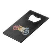 Retro Style Vintage Creditkaart Flessenopener (Achterkant Gekanteld)