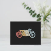 Retro Style Vintage Feestdagenkaart (Staand voorkant)