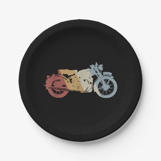 Retro Style Vintage Papieren Bordje (Voorkant)