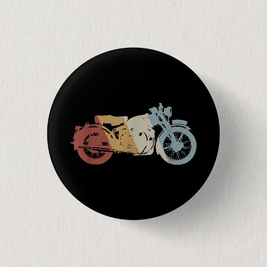 Retro Style Vintage Ronde Button 3,2 Cm (Voorkant)