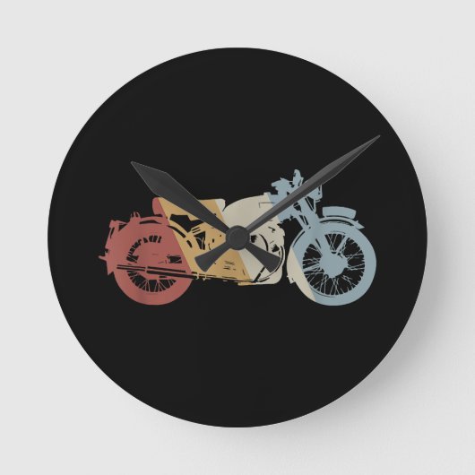Retro Style Vintage Ronde Klok (Voorkant)
