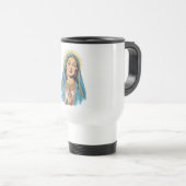 Retro Style Virgin Mary Travel Mug Reisbeker (Voorkant rechts)