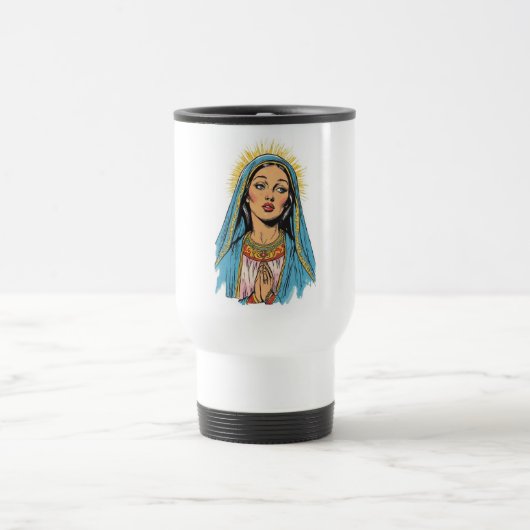 Retro Style Virgin Mary Travel Mug Reisbeker (Center)