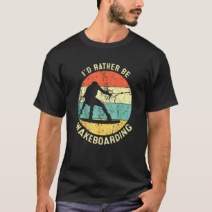 Retro Style Wakeboarder  Wakeboarding Idee  T-shirt