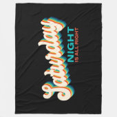 Retro Style Zaterdagavond is in orde Fleece Deken (Voorkant)