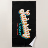 Retro Style Zaterdagavond is in orde Strandlaken (Voorkant)