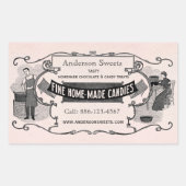  Retro Style zelfgemaakte Snoep aangepaste labels (Voorkant)