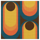 Retro styled 60s 70s patroonstof stof (Close Up)