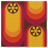 Retro styled 60s 70s patroonstof stof (Close Up)