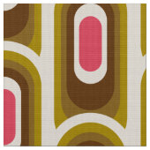 Retro styled 60s 70s patroonstof stof (Close Up)