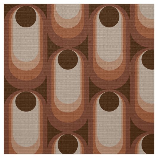 Retro styled 60s 70s patroonstof stof (Swatch)