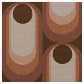 Retro styled 60s 70s patroonstof stof (Close Up)