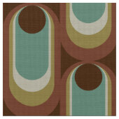 Retro styled 60s 70s patroonstof stof (Close Up)
