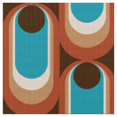 Retro styled 60s 70s patroonstof stof (Close Up)
