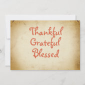 Retro Stylish Apples Thanksgiving Pumpkins Kaart (Achterkant)