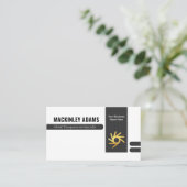 Retro Stylish Office Department Store Owner Visitekaartje (Staand voorkant)