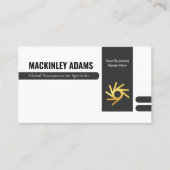 Retro Stylish Office Department Store Owner Visitekaartje (Voorkant)