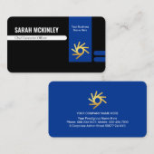 Retro Stylish Office Departmental Store Owner Visitekaartje (Voorkant / Achterkant)