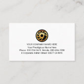 Retro Stylish Office Departmental Store Owner Visitekaartje (Achterkant)