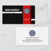 Retro Stylish Office Departmental Store Owner Visitekaartje (Voorkant / Achterkant)