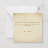 Retro Stylish Pumpkin en Fruit Happy Thanksgiving Notitiekaartje (Achterkant)