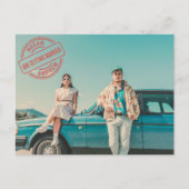  retro stylist foto bruiloft briefkaart (Voorkant)