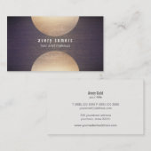 Retro Stylist Gold Cirkel en Heup van de Korrel va Visitekaartje (Voorkant / Achterkant)