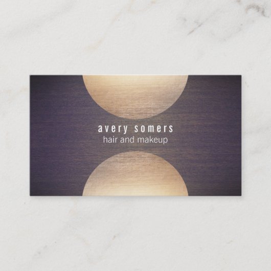 Retro Stylist Gold Cirkel en Heup van de Korrel va Visitekaartje (Voorkant)