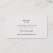 Retro Stylist Gold Cirkel en Hout Grain Kijk Hip Visitekaartje (Achterkant)