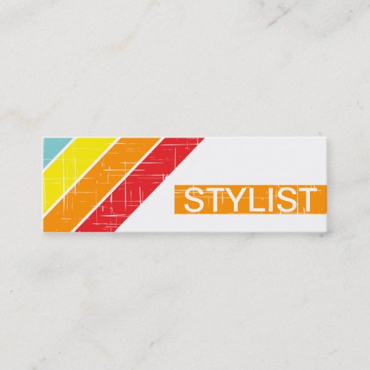 retro STYLIST Mini Visitekaartje (Voorkant)