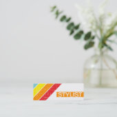 retro STYLIST Mini Visitekaartje (Staand voorkant)