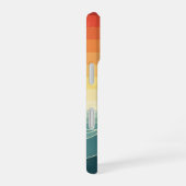 Retro Stylized Dolphin iPhone 16 Hoesje (Rechterkant)