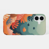 Retro Stylized Reef iPhone 16 Hoesje (Achterkant horizontaal)