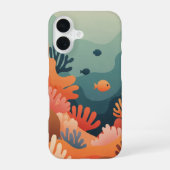 Retro Stylized Reef iPhone 16 Hoesje (Achterkant)