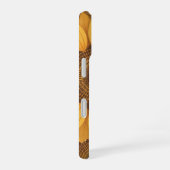 Retro Stylized Sunflower Geometry iPhone 16 Hoesje (Rechterkant)