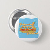 Retro Sub Sandwich ook! Ronde Button 5,7 Cm (Voorkant /achterkant)