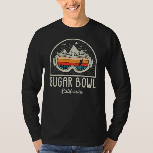 Retro Sugar Bowl Mountain Ski T-shirt (Voorkant)