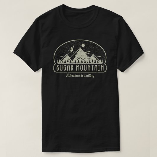 Retro Sugar Mountain Ski T-shirt (Design voorkant)