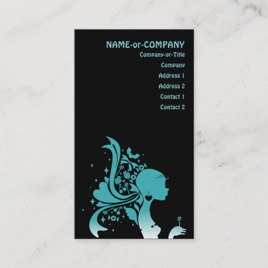 retro-suiker visitekaartje (Voorkant)