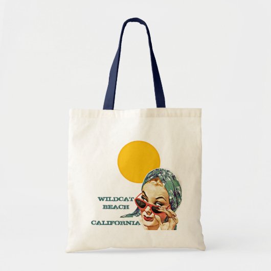 RETRO SUMMER BEACH BAGS CANVAS TAS RED SUNGLASSEN (Voorkant)