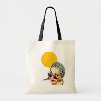 RETRO SUMMER BEACH BAGS CANVAS TAS RED SUNGLASSEN