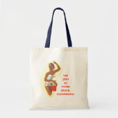 RETRO SUMMER BEACH BAGS CANVAS TAS SJABLOON WORD (Voorkant)