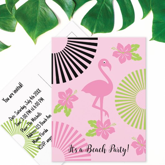 Retro Summer Beach Briefkaart