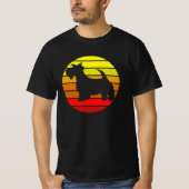 Retro Summer Beach Scottish Terrier Dog T-shirt (Voorkant)